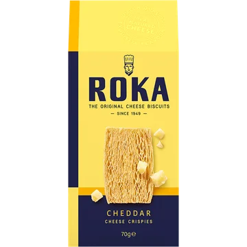 Roka Cheddar Cheese Crispies 70 g