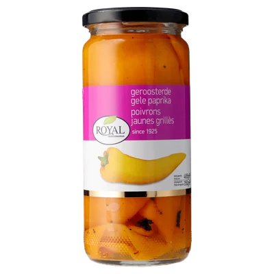 Royal Geroosterde gele paprika Pot 465 g