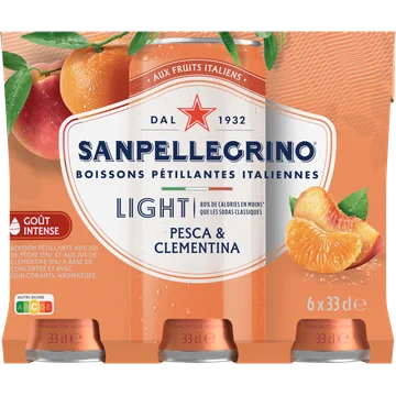 Sanpellegrino Pesca & Clementina Light 6x33cl