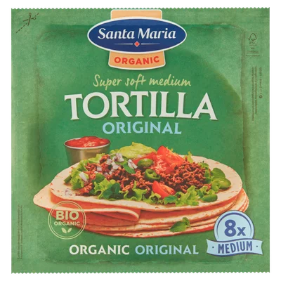 Santa maria Soft Tortilla Organic Medium Zak 320 g