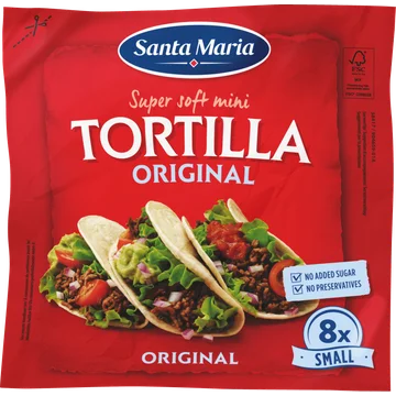 Santa Maria Super Soft Mini Tortilla Original 8 Stuks 200 g