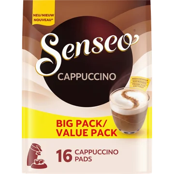 Senseo Typ Cappuccino Pads Big Pack 16 Stuks 184 g