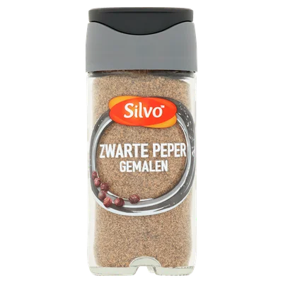 Silvo Peper zwart gemalen Pot 40 g
