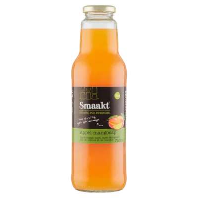Smaakt Appel-mangosap bio Fles 750 ml
