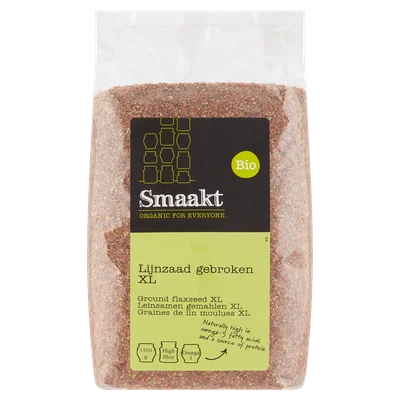 Smaakt Lijnzaad gebroken XL bio Stazak 1500 g