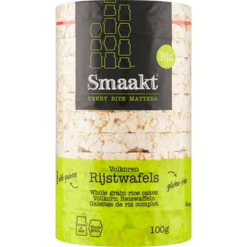 Smaakt Bio Volkoren Rijstwafels 100 g