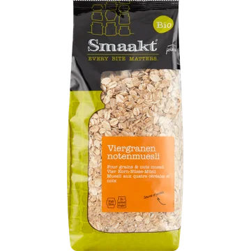 Smaakt Bio Viergranen Notenmuesli 750 g