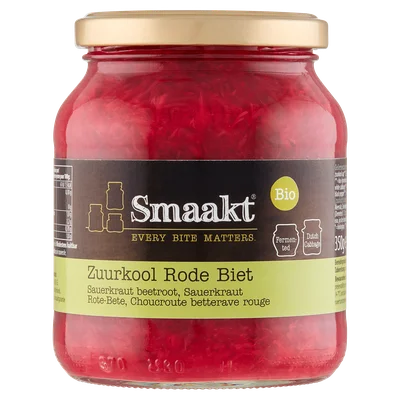 Smaakt Zuurkool &amp; rode biet bio Pot 350 g