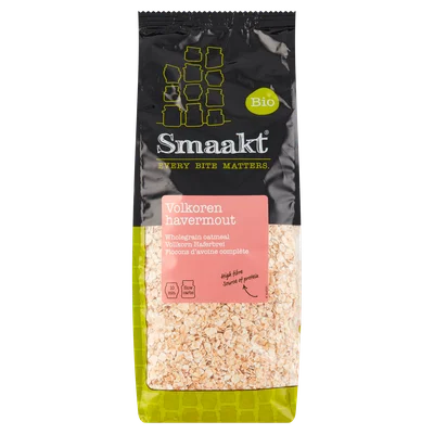 Smaakt Volkoren havermout biologisch Zak 500 g