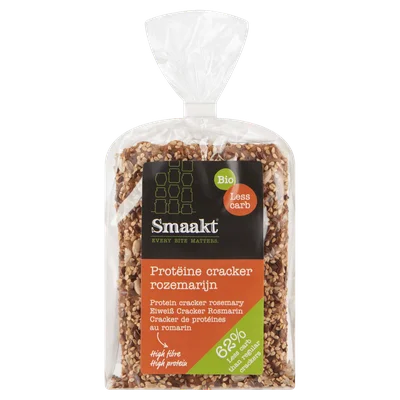 Smaakt Less carb cracker rozemarijn bio Zak 200 g