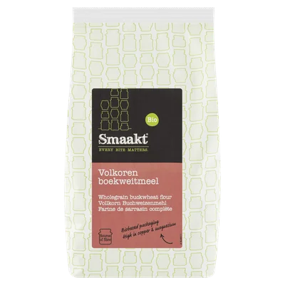 Smaakt Boekweitmeel volkoren- bio Zak 400 g