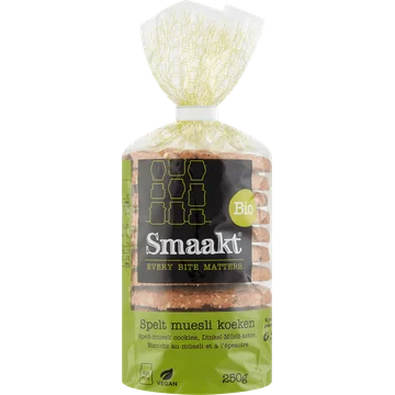 Smaakt Bio Spelt Muesli Koeken 250 g