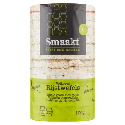 Smaakt Rijstwafels gezouten biologisch Zak 100 g