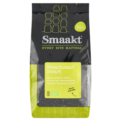 Smaakt Sesamzaad zwart bio Zak 250 g