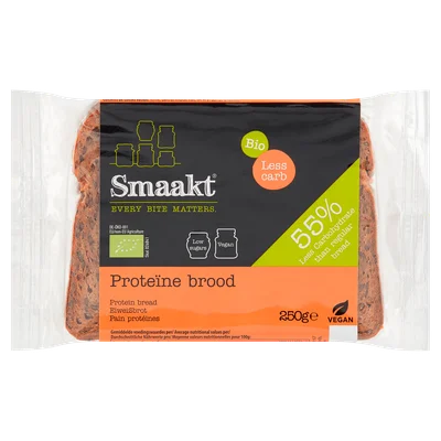 Smaakt Proteine brood less carb biologisch Zak 250 g