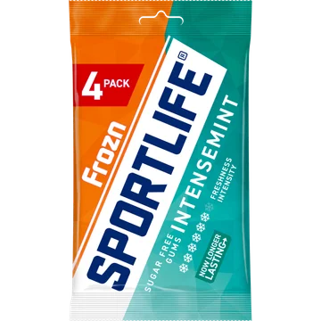 Sportlife Frozn Intensemint Suikervrije kauwgom 4 x 18 g