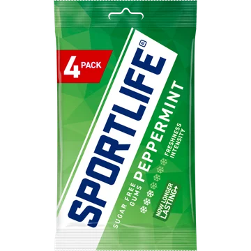 Sportlife Peppermint Suikervrije kauwgom 4 x 18 g