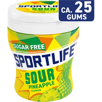 Sportlife Sour Pineapple Flavour Sugar Free Kauwgom 60 g
