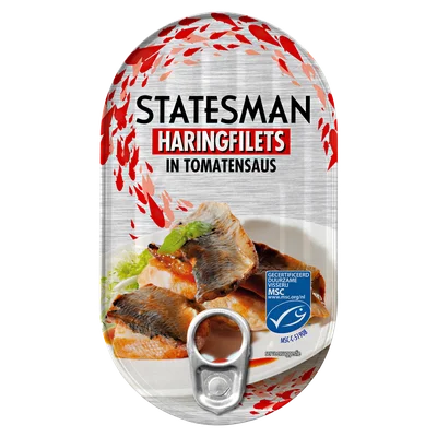 Statesman Haring in tomatensaus
