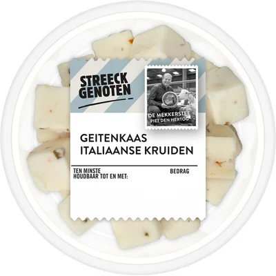 Streeckgenoten Geitenkaasblokjes Italiaanse kruiden