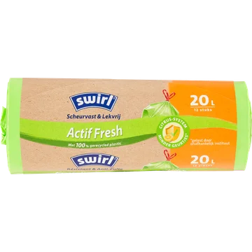 Swirl Vuilniszakken met Actifresh 20 liter 12 stuks