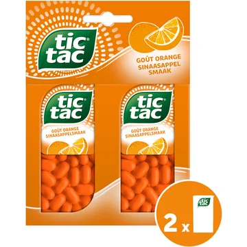 Tic Tac Sinaasappel 2 x 49 g