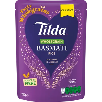 Tilda Wholegrain Basmati Rice Classics 250g