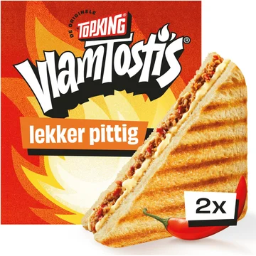 Topking VlamTosti's Lekker Pittig 2 Stuks 240 g