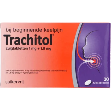Trachitol 1mg+1,8mg 30 zuigTabletten