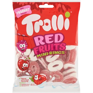 Trolli Red Fruits Mini-Rings Gom 200 g