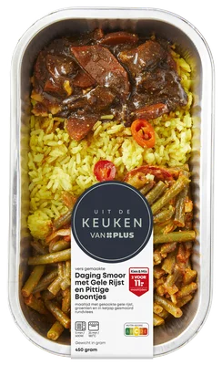 Uit de keuken van PLUS Daging smoor met Indische boontje