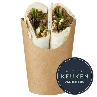 Uit de keuken van PLUS Wrap met carpaccio