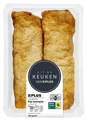 Uit de keuken van PLUS Verse Loempia Schaal 400 g