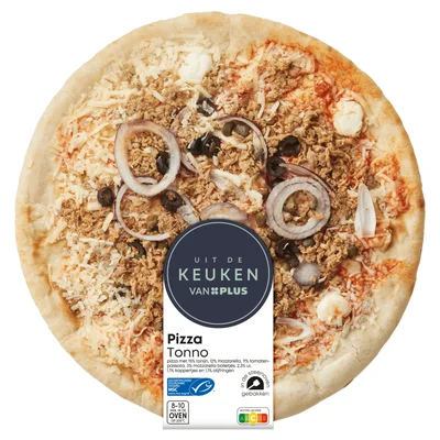 Uit de keuken van PLUS Pizza Tonno Krimp 435 g