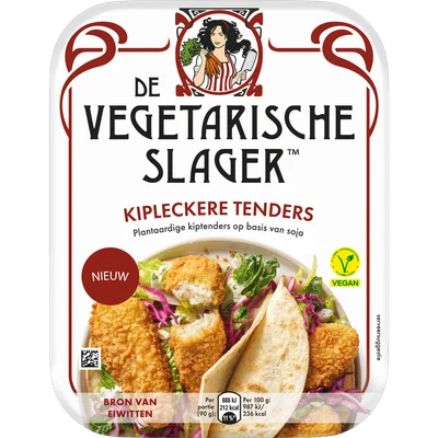 Vegetarische Slager Kipleckere Tenders Bakje 180 g