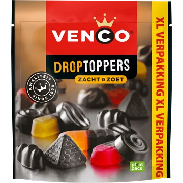 Venco Droptoppers Zacht & Zoet XL 340 g