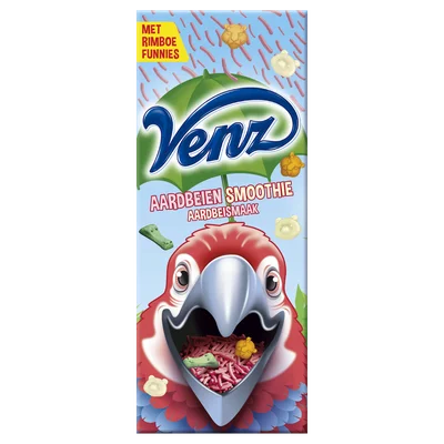 Venz Rimboe Aardbeiensmoothie hagelslag Doos 200 g