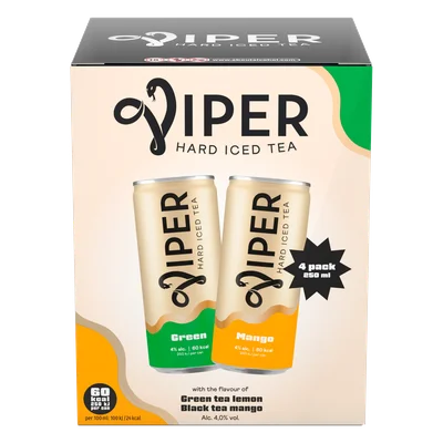 Viper Variety pack hard ice tea Set 4 st