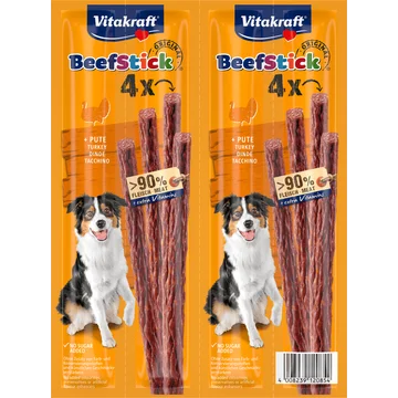 Vitakraft Original Beef Stick + Turkey 4 Stuks 48 g