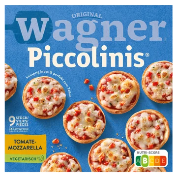 Original Wagner Piccolinis Pizza Tomate-Mozzarella 9 Stuks 270 g