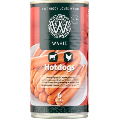 Wahid Hotdogs kip en rund