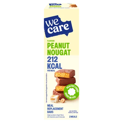 WeCare Maaltijdreep Pinda noga Doos 116 g