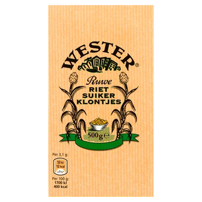 Wester Rietsuikerklontjes Doos 500 g