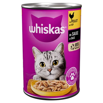 Whiskas Kattenvoer met kip in saus