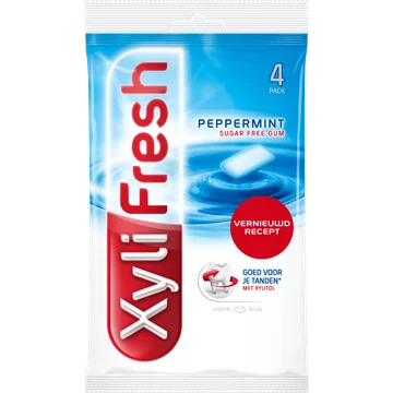Xylifresh Peppermint Sugar Free Gum 4 x 18 g