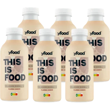 YFood Gebalanceerde Drinkmaaltijd Classic Choco 6 x 500 ml