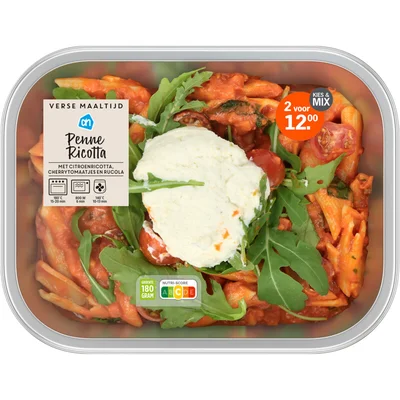 AH Verse maaltijd penne ricotta