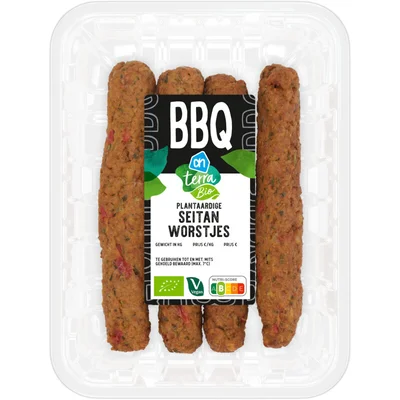 AH Terra Biologisch plantaardige seitan worstjes