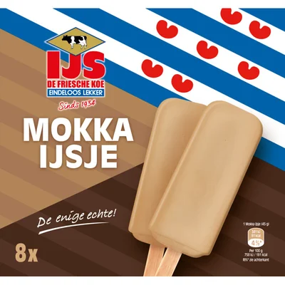 De Friesche koe Mokka ijsje