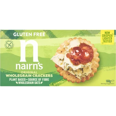Nairn's Volkoren crackers glutenvrij
